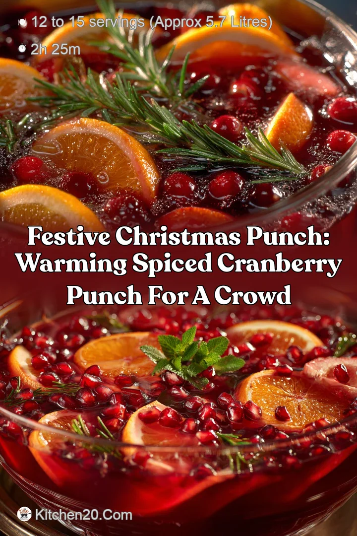 Festive Christmas Punch: Warming Spiced Cranberry Punch for a Crowd