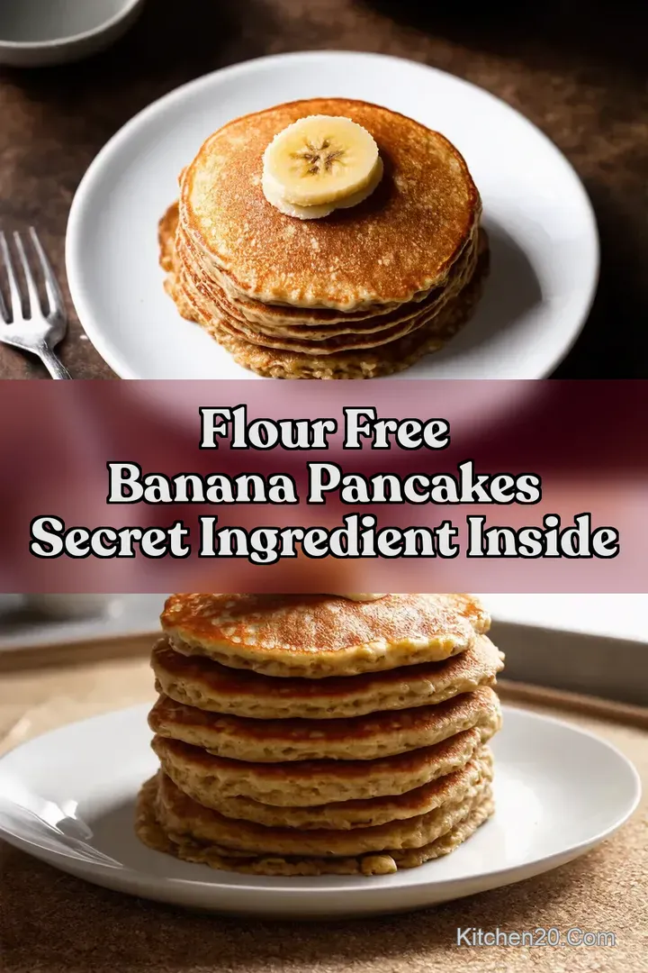 Flour Free Banana Pancakes Secret Ingredient Inside : PIN FOR LATER Flour Free Banana Pancakes Secret Ingredient Inside