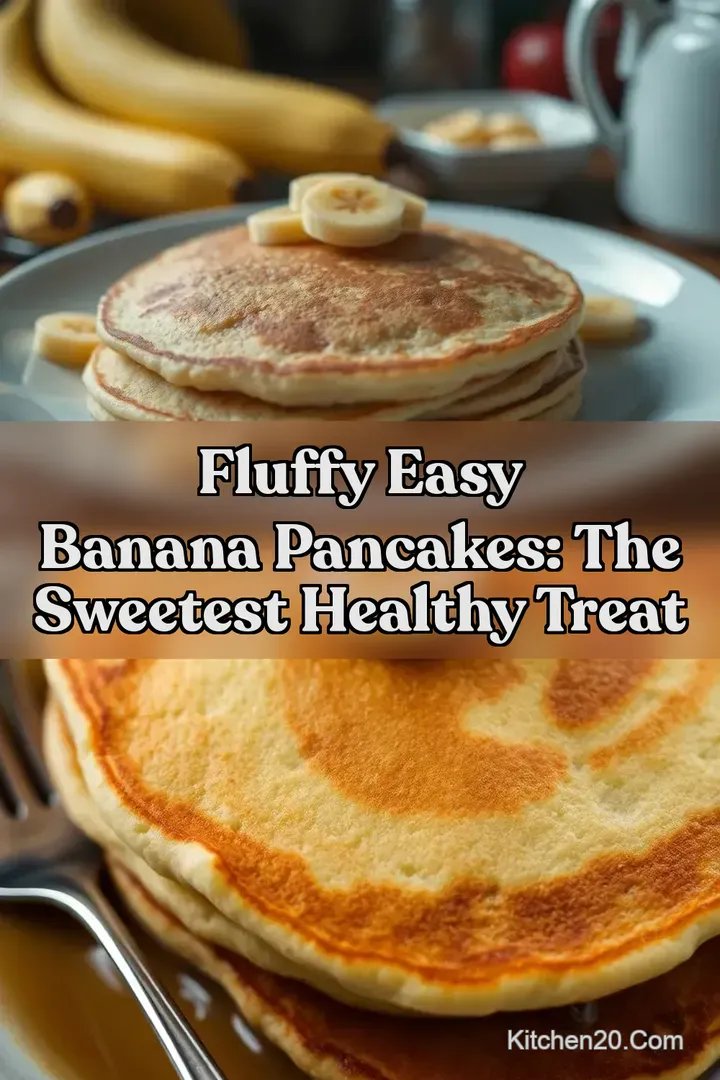 Fluffy Easy Banana Pancakes: The Sweetest Healthy Treat