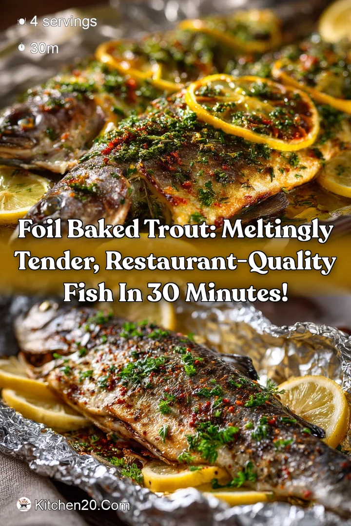 Foil Baked Trout: Meltingly Tender Restaurant-Quality Fish in 30 Minutes!