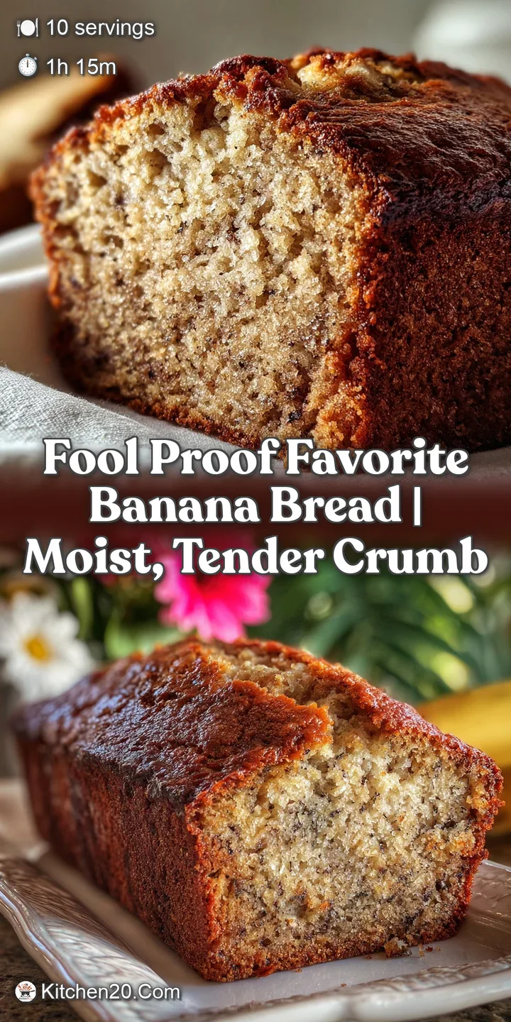 Close-up view of banana bread, showcasing the tender, moist interior with visible banana pieces, rich caramel hues, and a ...