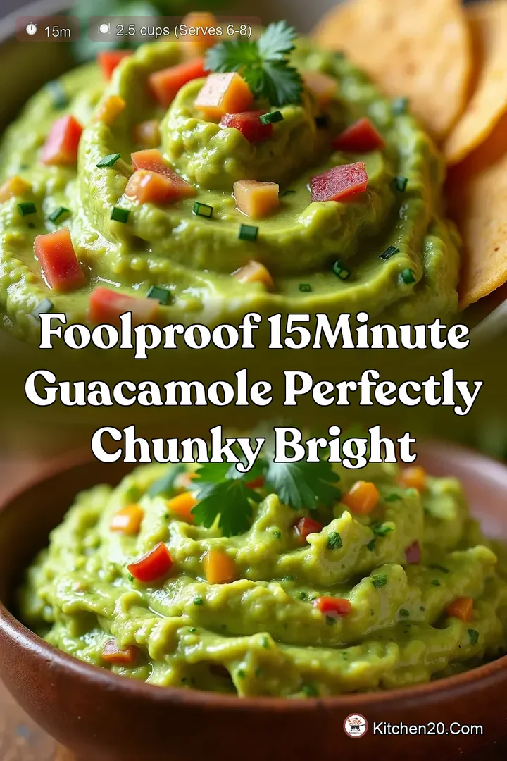 Foolproof 15Minute Guacamole Perfectly Chunky Bright