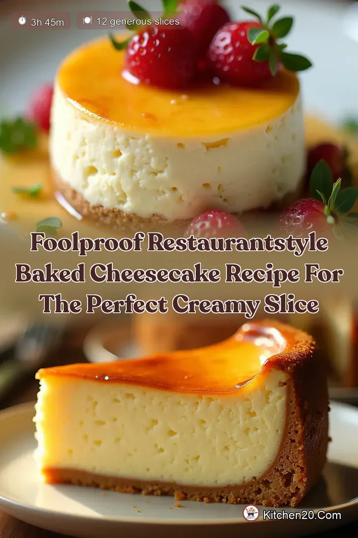 Foolproof RestaurantStyle Baked Cheesecake Recipe for the Perfect Creamy Slice