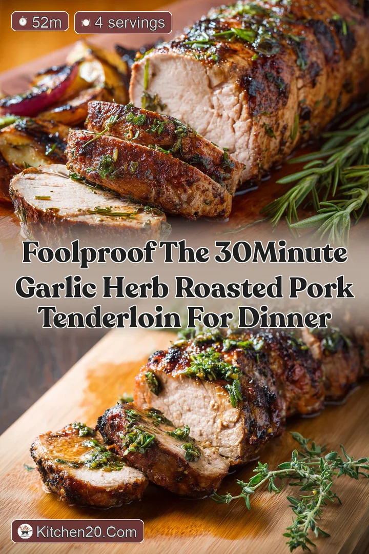 Foolproof The 30Minute Garlic Herb Roasted Pork Tenderloin for Dinner