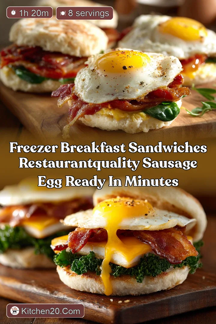 Freezer Breakfast Sandwiches RestaurantQuality Sausage Egg Ready in Minutes
