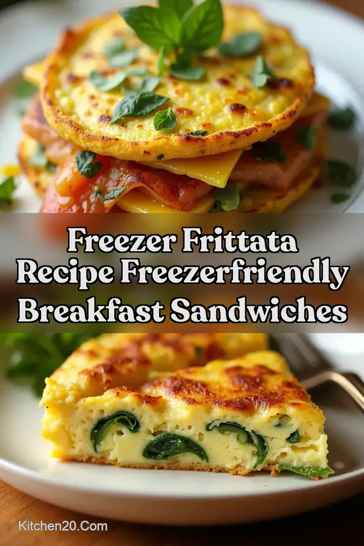 Freezer Frittata Recipe FreezerFriendly Breakfast Sandwiches