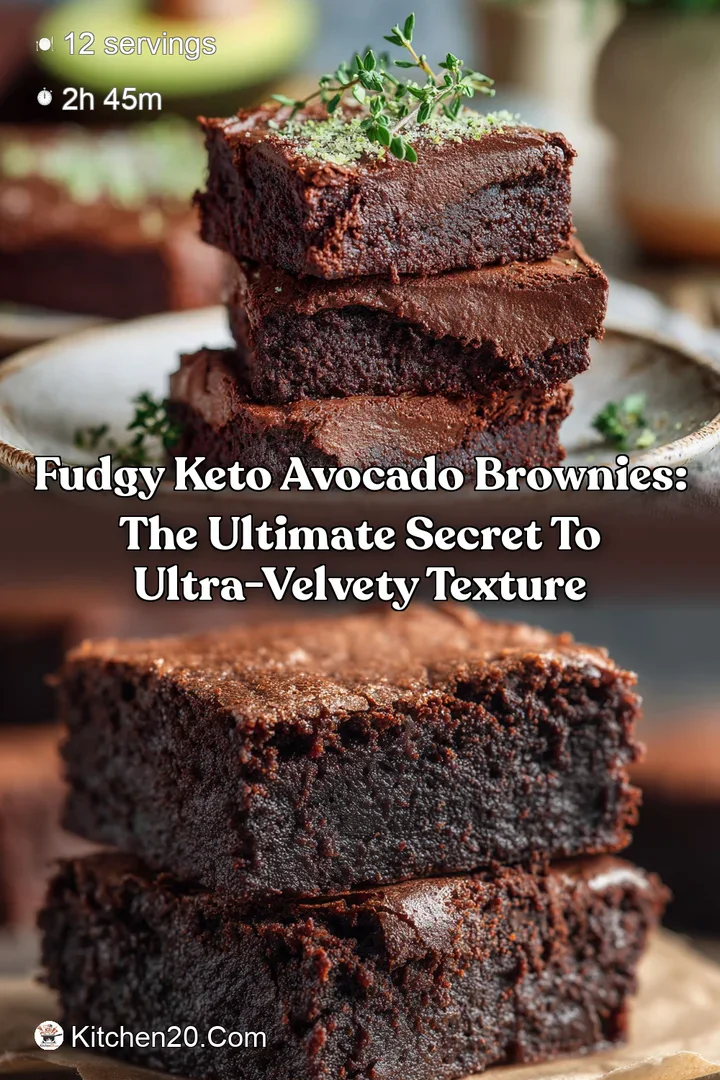 Fudgy Keto Avocado Brownies: The Ultimate Secret to Ultra-Velvety Texture