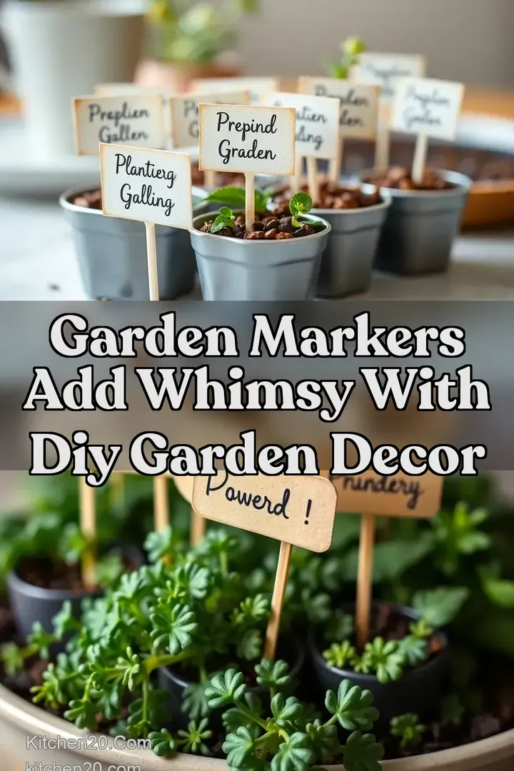 Garden Markers Add Whimsy with DIY Garden Decor