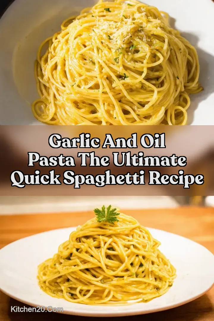 Garlic and Oil Pasta The Ultimate Quick Spaghetti Recipe : PIN FOR LATER Garlic and Oil Pasta The Ultimate Quick Spaghetti Recipe