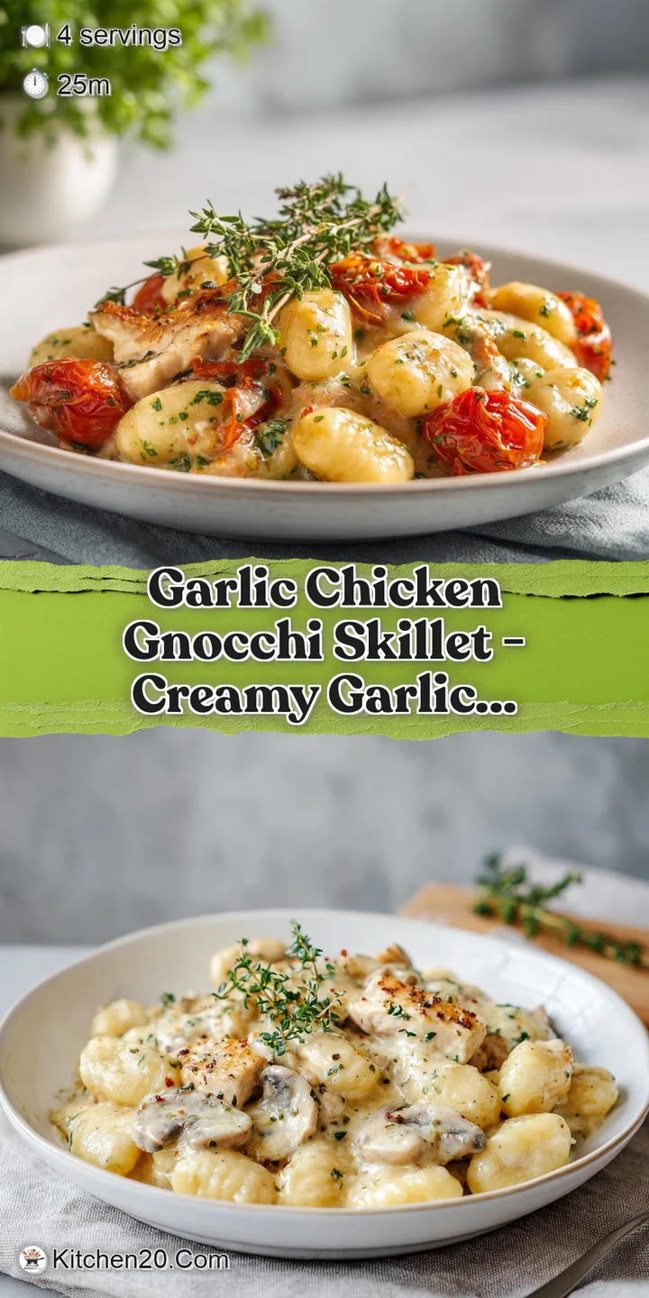 Close-up of tender chicken and soft gnocchi bathed in a rich, creamy sauce. A tempting and comforting dish ready to enjoy.