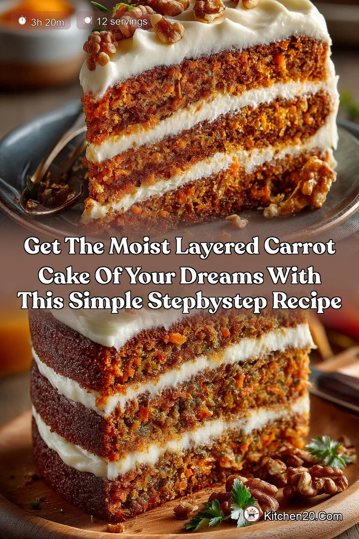 Get the Moist Layered Carrot Cake of your dreams with this simple stepbystep recipe