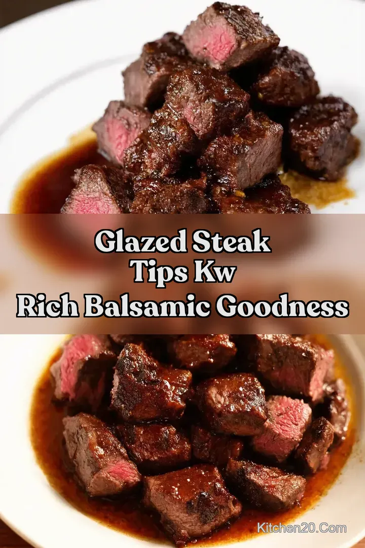 Glazed Steak Tips kw Rich Balsamic Goodness