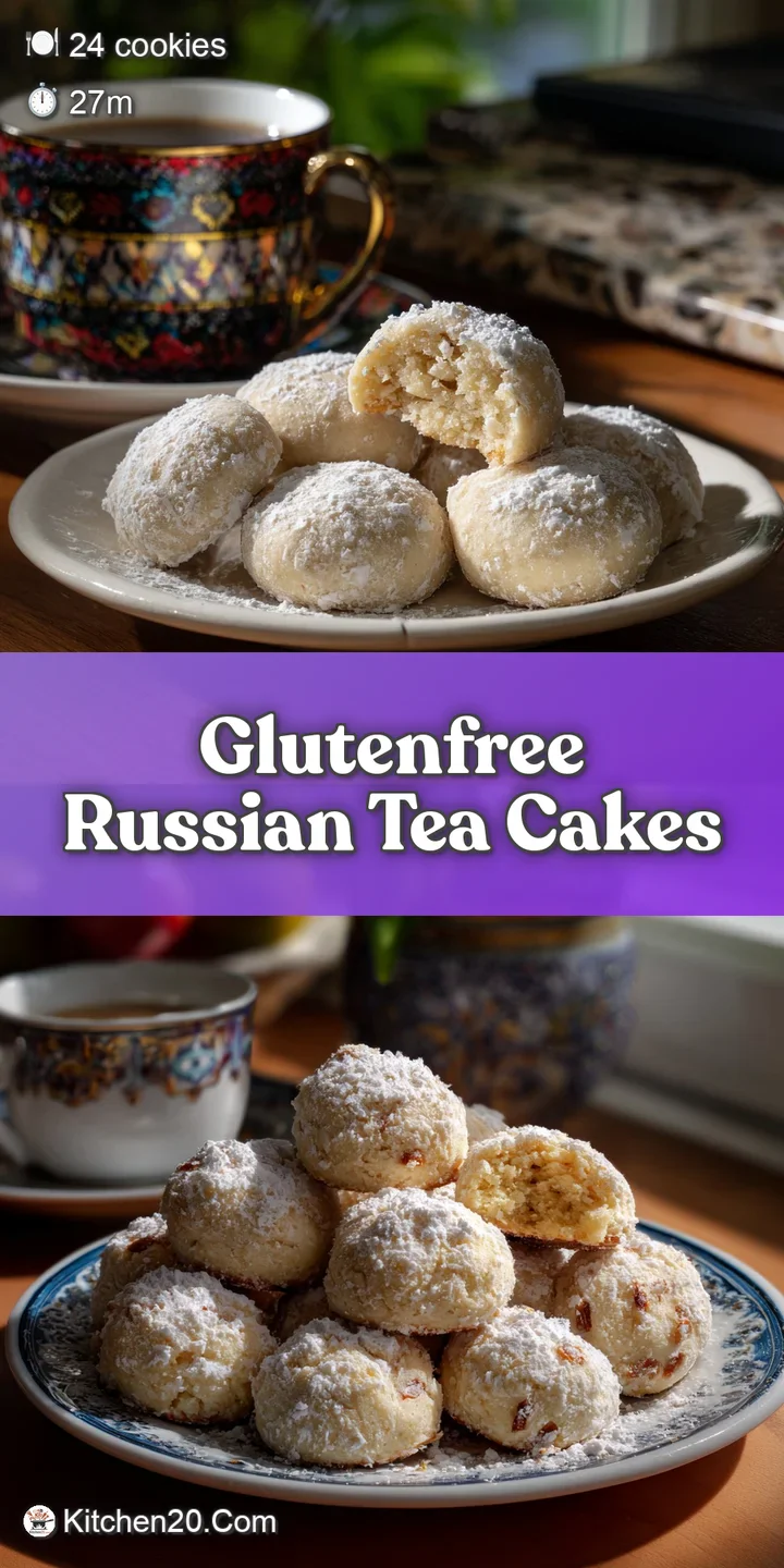 Close-up reveals a soft, crumbly gluten-free tea cake, its imperfect surface dusted with sweet powdered sugar, inviting a ...