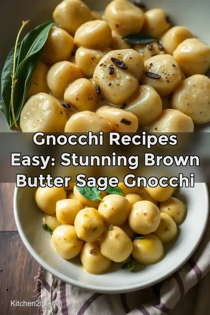 Gnocchi Recipes Easy: Stunning Brown Butter Sage Gnocchi