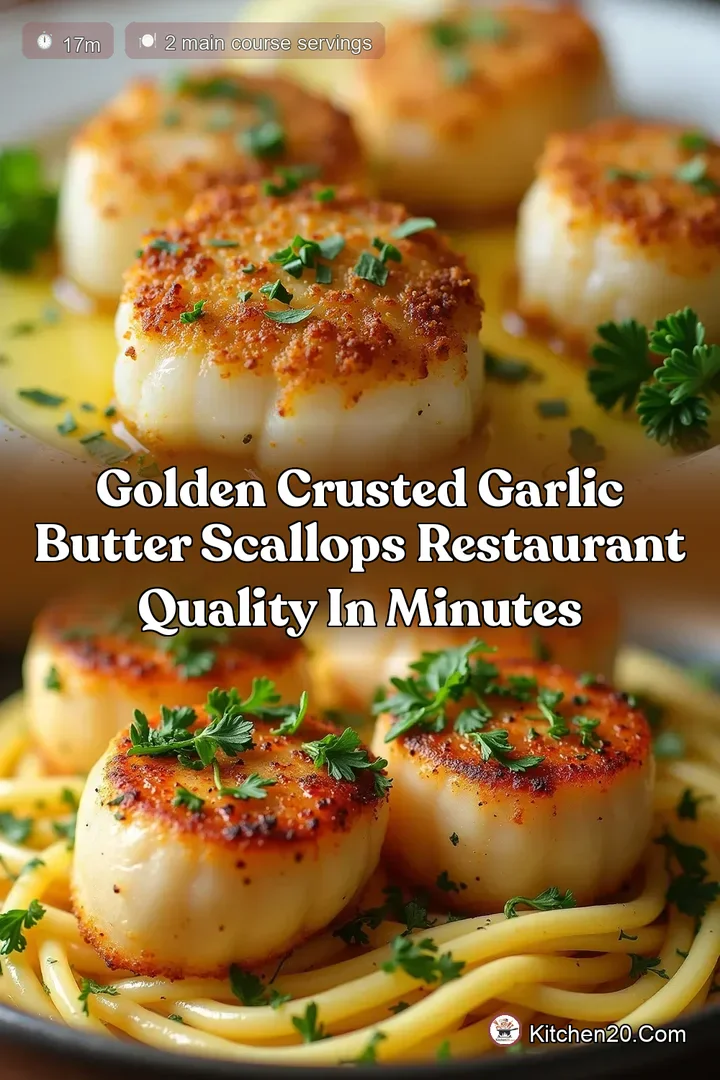 Golden Crusted Garlic Butter Scallops Restaurant Quality in Minutes