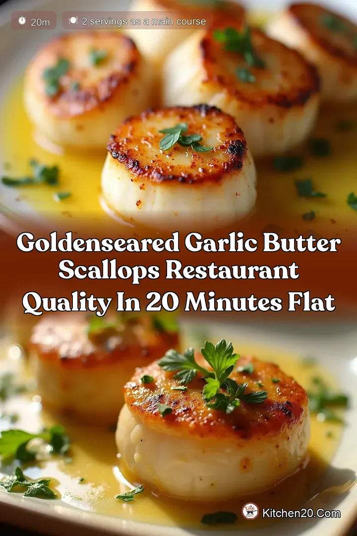 GoldenSeared Garlic Butter Scallops Restaurant Quality in 20 Minutes Flat