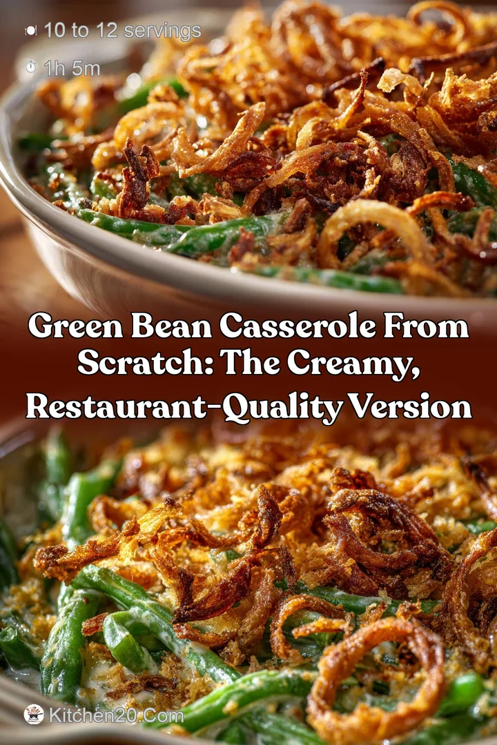 Green Bean Casserole From Scratch: The Creamy Restaurant-Quality Version