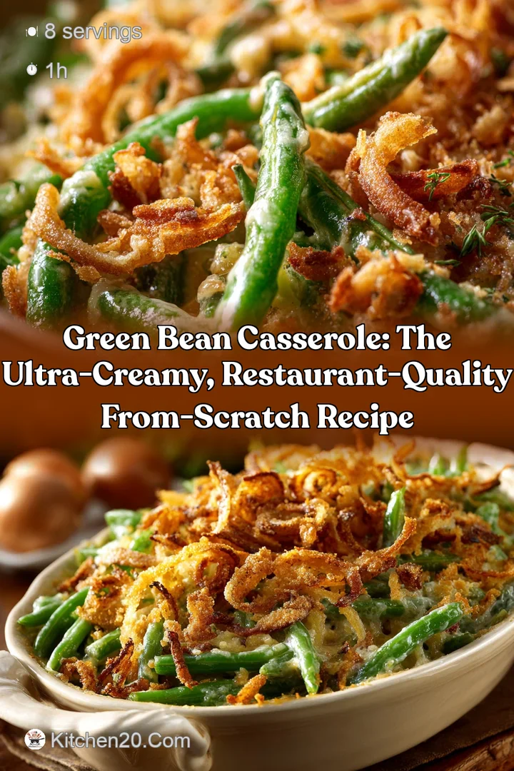 Green Bean Casserole: The Ultra-Creamy Restaurant-Quality From-Scratch Recipe