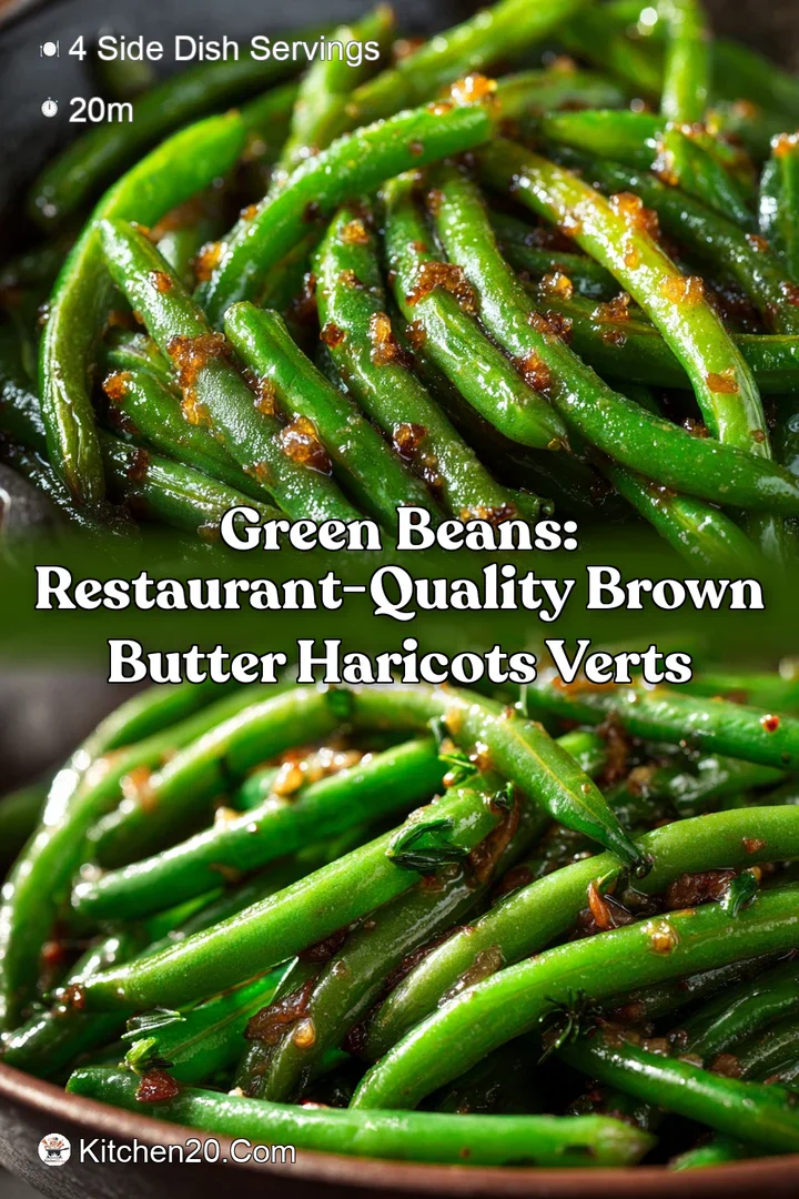 Green Beans: Restaurant-Quality Brown Butter Haricots Verts