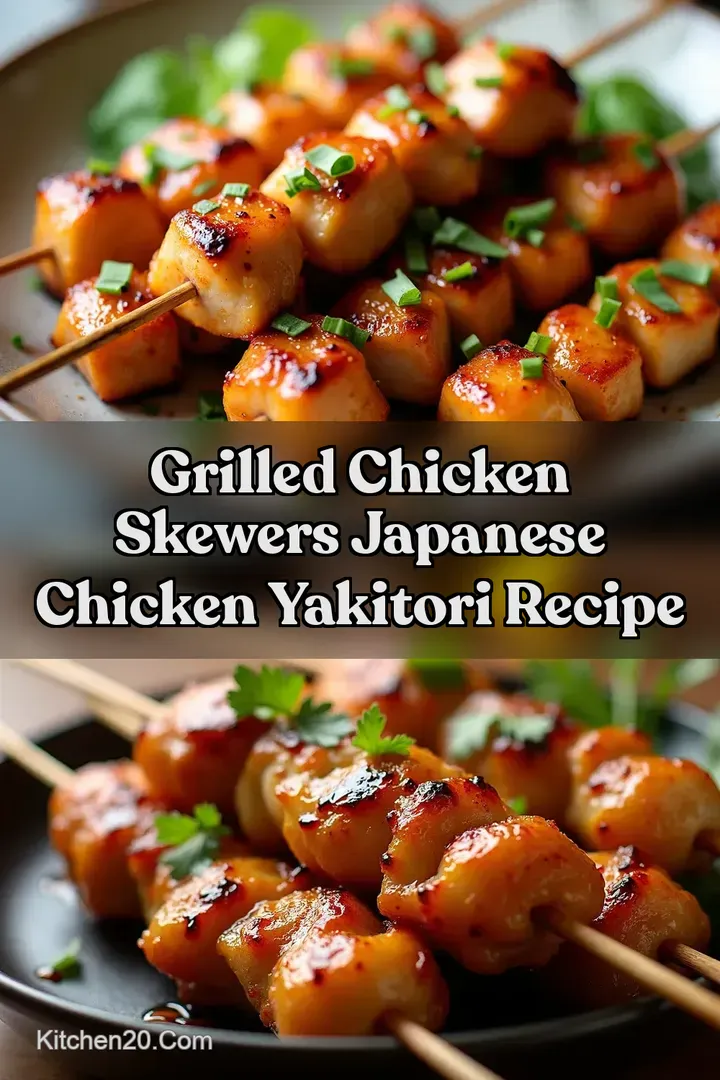 Grilled Chicken Skewers Japanese Chicken Yakitori Recipe