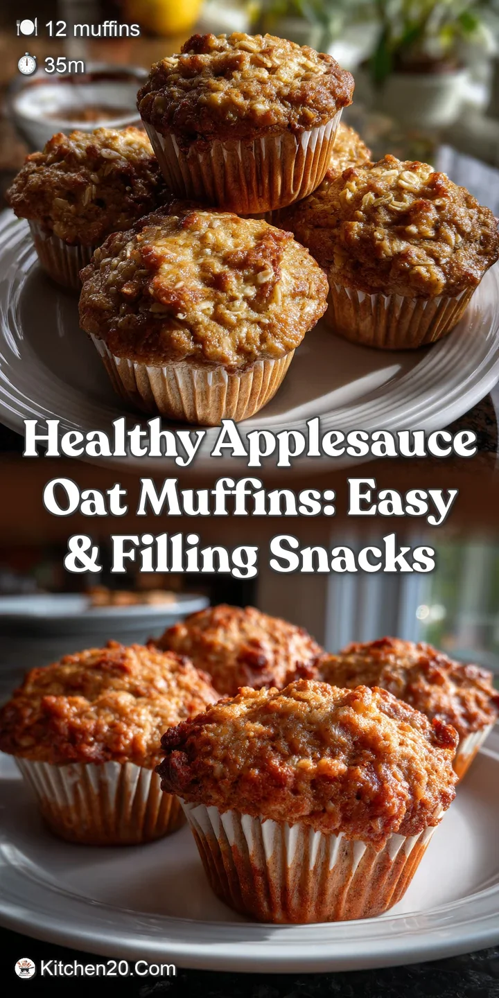 Healthy Applesauce Oat Muffins: Easy & Filling Snacks
