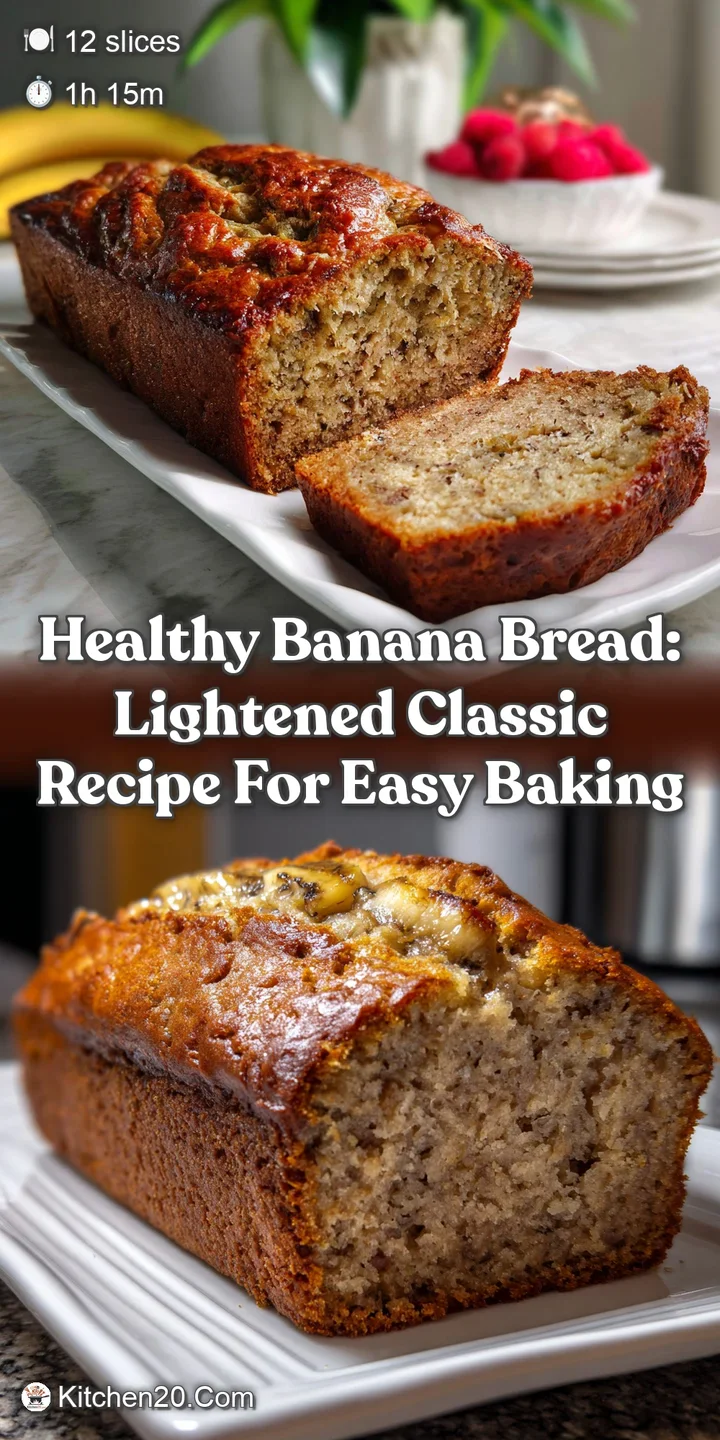 Healthy Banana Bread: Lightened Classic Recipe for Easy Baking