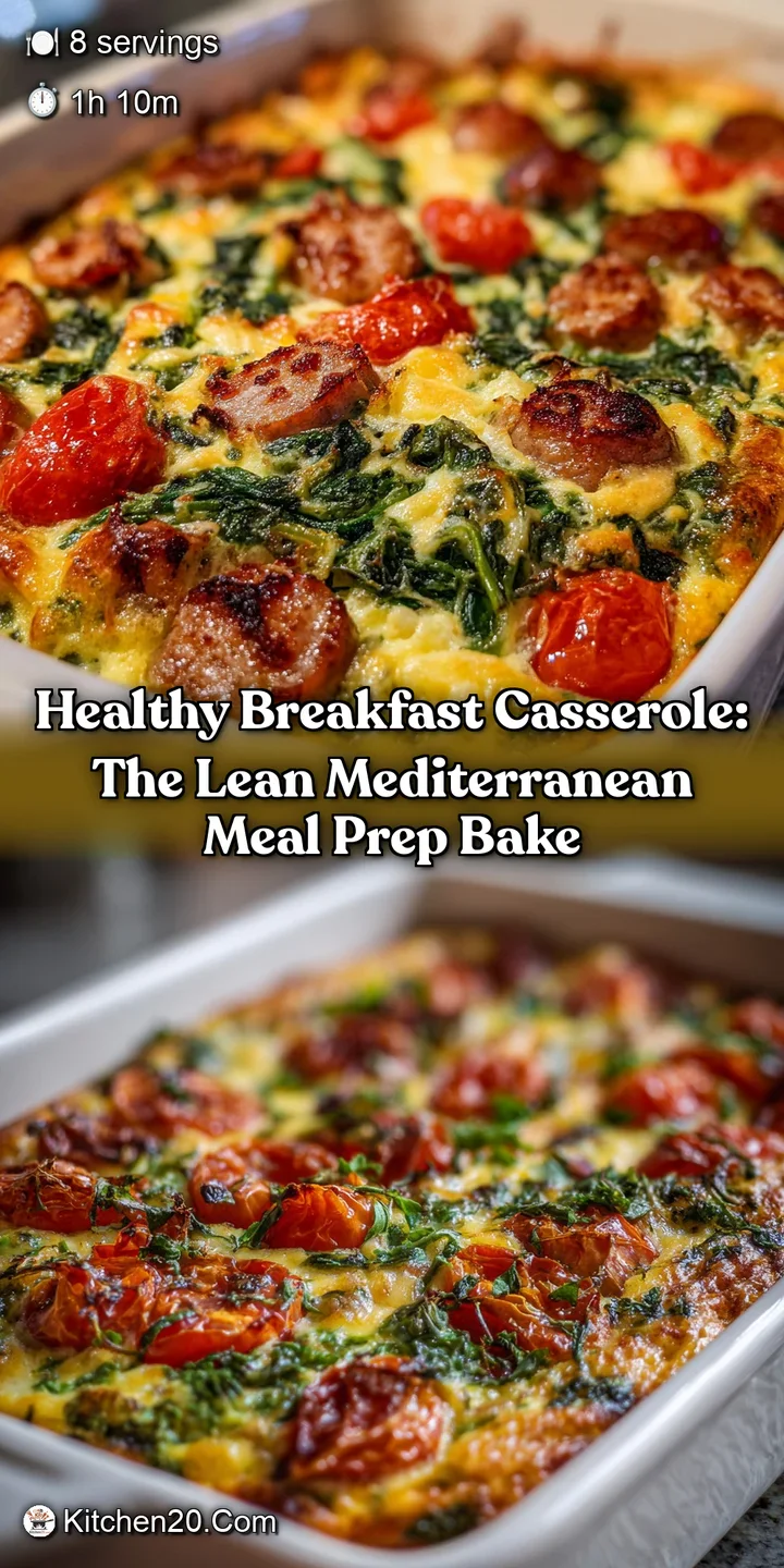Healthy Breakfast Casserole: The Lean Mediterranean Meal Prep Bake