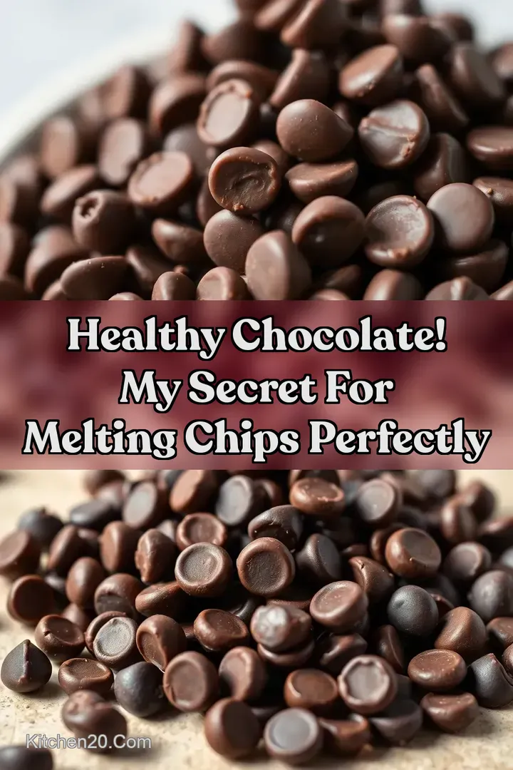 Healthy Chocolate! My Secret for Melting Chips Perfectly : PIN FOR LATER Healthy Chocolate! My Secret for Melting Chips Perfectly