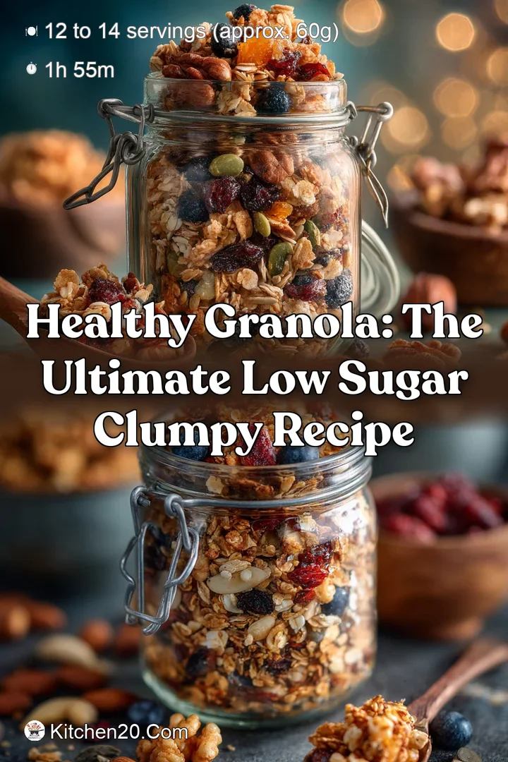 Healthy Granola: The Ultimate Low Sugar Clumpy Recipe