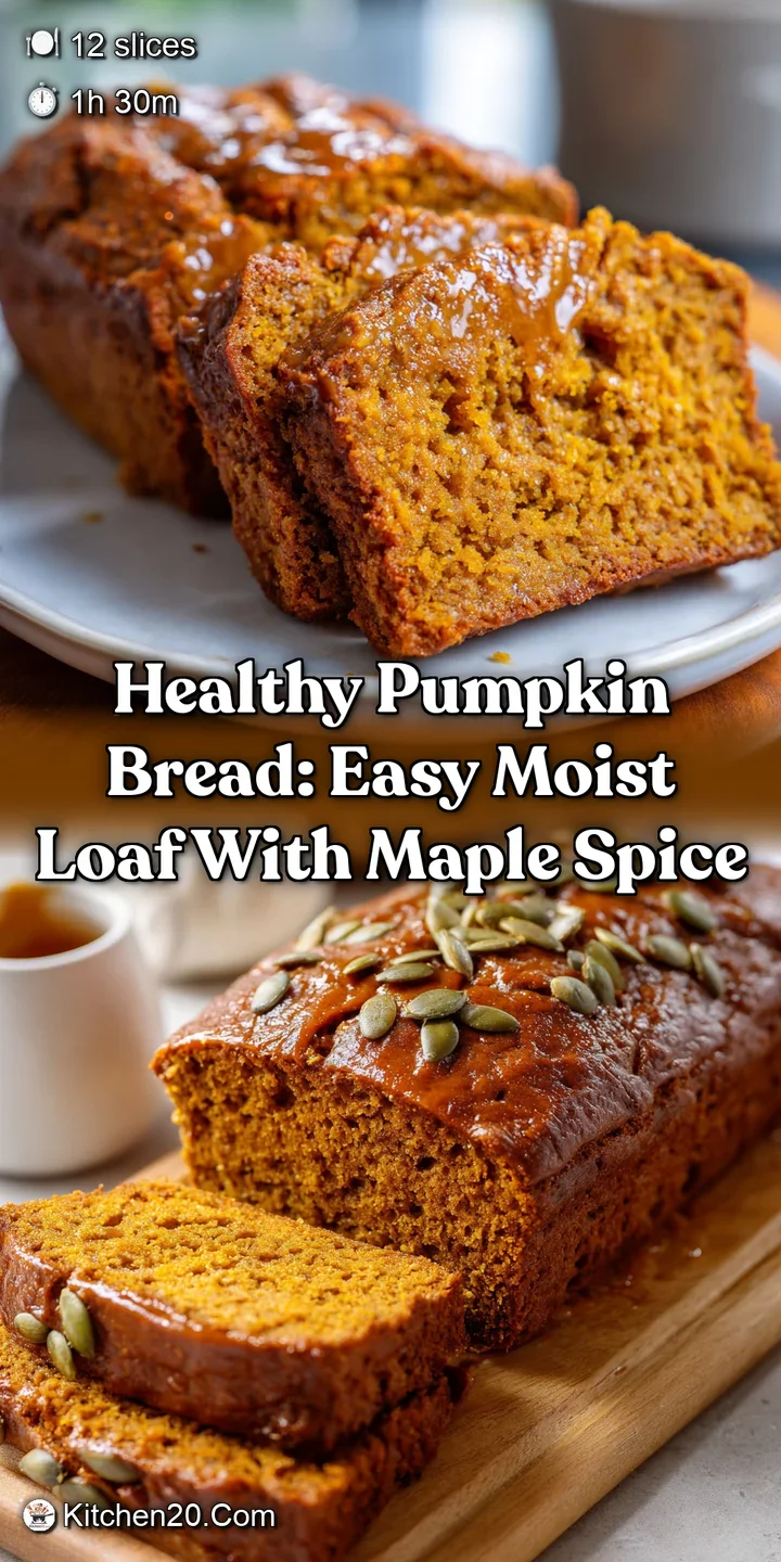 Healthy Pumpkin Bread: Easy Moist Loaf with Maple Spice