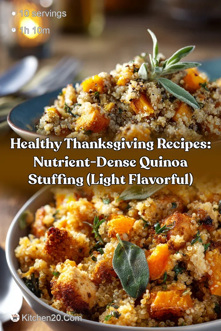 Healthy Thanksgiving Recipes: Nutrient-Dense Quinoa Stuffing (Light Flavorful)