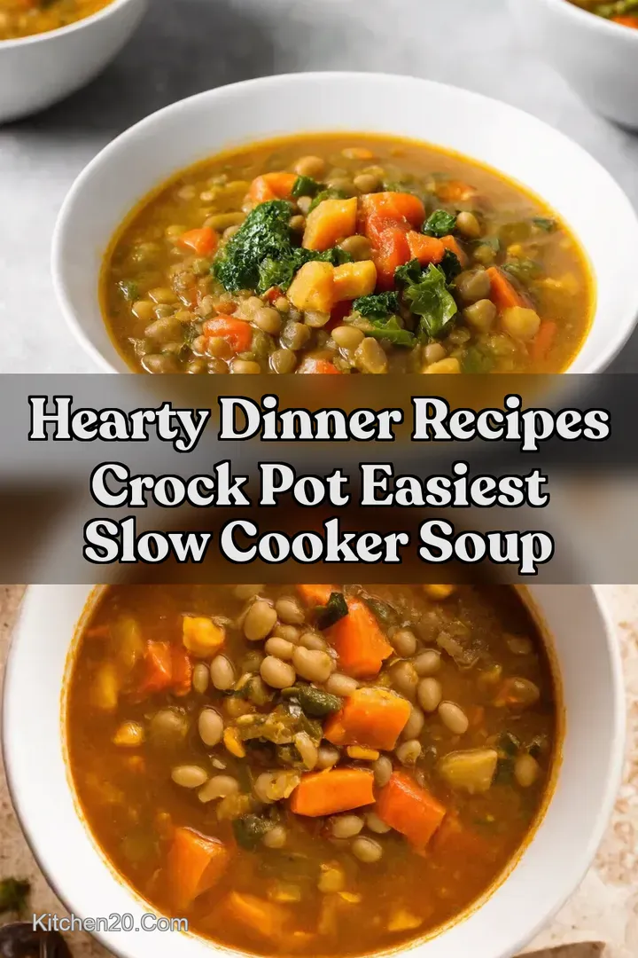 Hearty Dinner Recipes Crock Pot Easiest Slow Cooker Soup : PIN FOR LATER Hearty Dinner Recipes Crock Pot Easiest Slow Cooker Soup