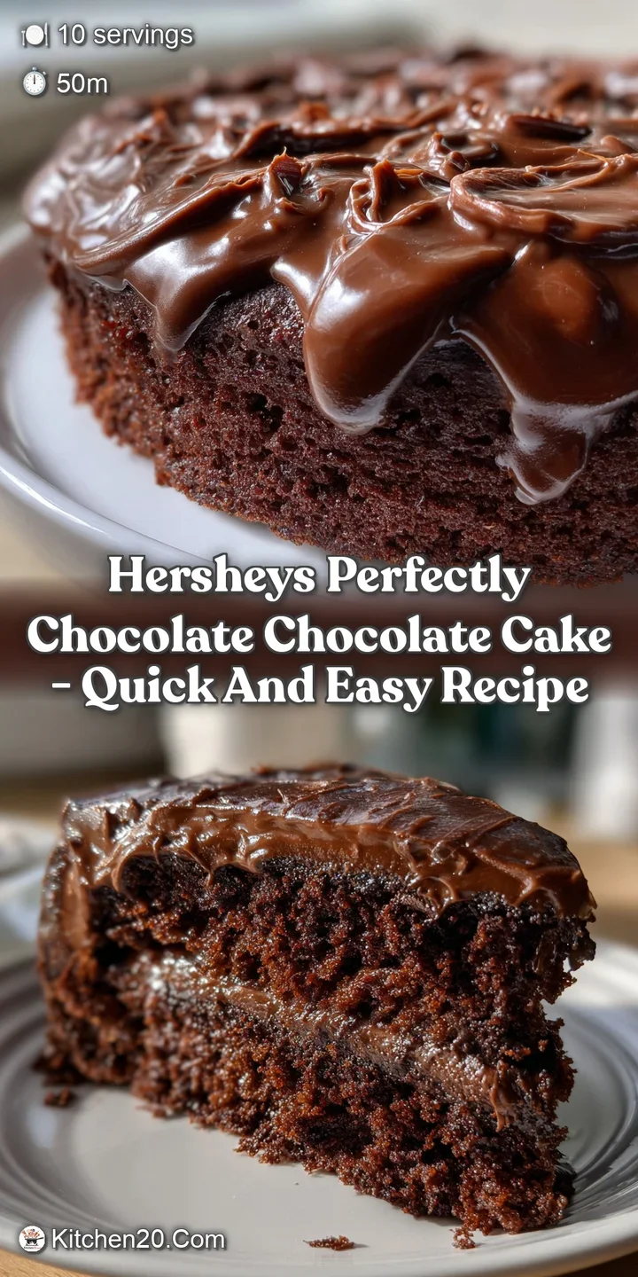 Hersheys Perfectly Chocolate Chocolate Cake - Quick and Easy Recipe