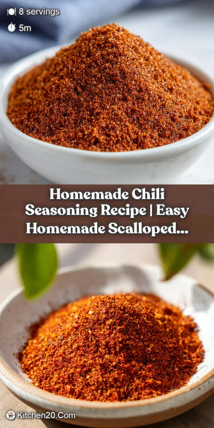 A close-up of richly colored chili spice mix, revealing its coarse, textured grains and warm, inviting reddish-brown hue.