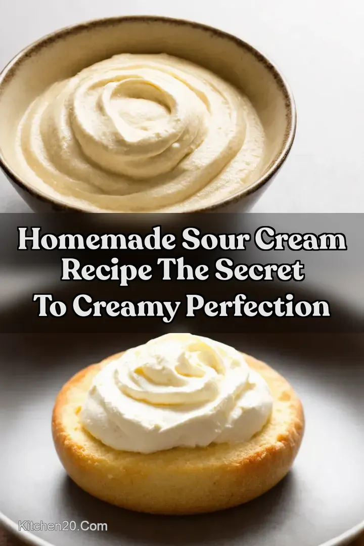 Homemade Sour Cream Recipe The Secret to Creamy Perfection : PIN FOR LATER Homemade Sour Cream Recipe The Secret to Creamy Perfection