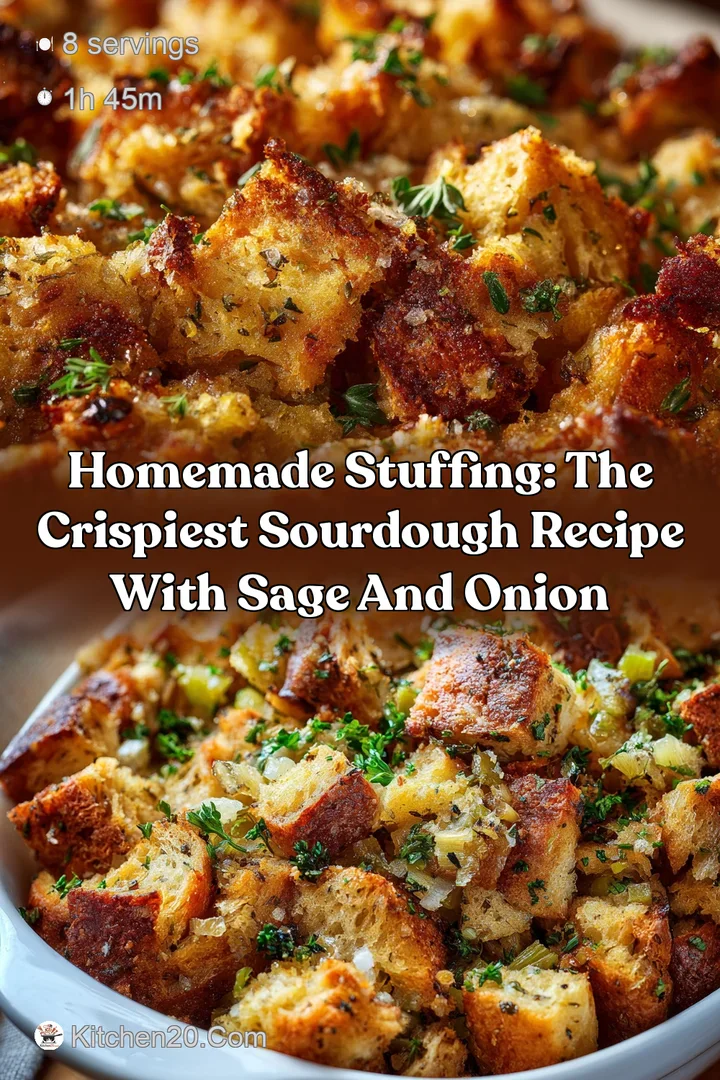 Homemade Stuffing: The Crispiest Sourdough Recipe with Sage and Onion