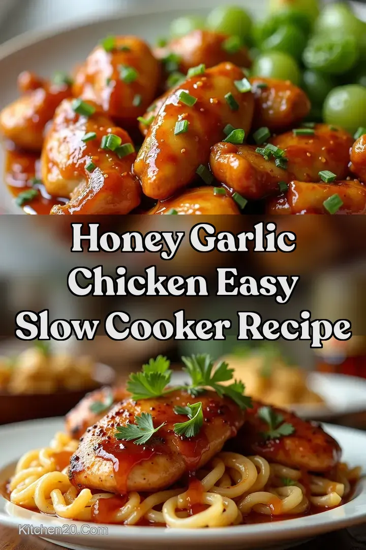 Honey Garlic Chicken Easy Slow Cooker Recipe