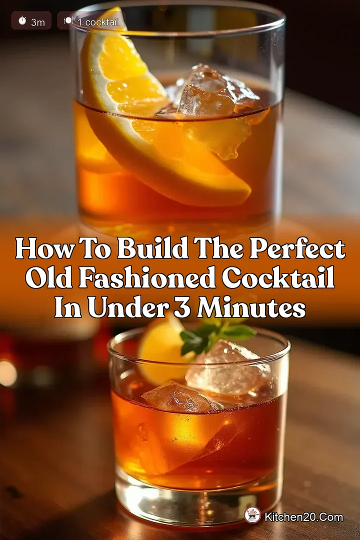 How To Build The Perfect Old Fashioned Cocktail in Under 3 Minutes