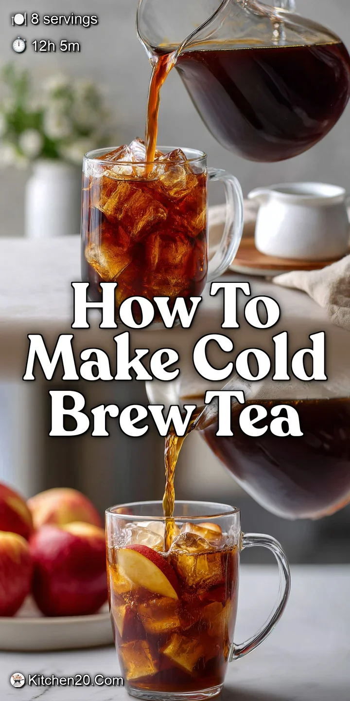 Cold Brew Tea: Silky Smooth Effortless Pitcher Recipe - Kitchen20 