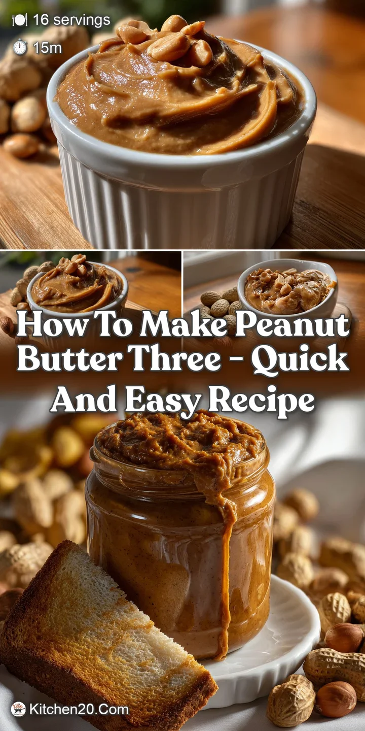 How to Make Peanut Butter Three - Quick and Easy Recipe