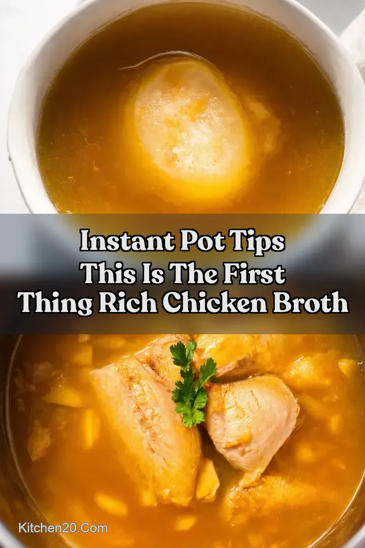 Instant Pot Tips This Is the First Thing Rich Chicken Broth