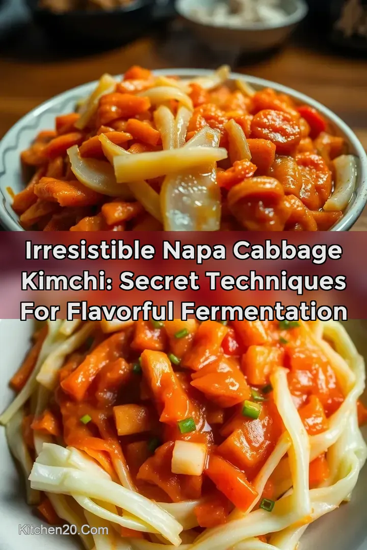 Irresistible Napa Cabbage Kimchi: Secret Techniques for Flavorful Fermentation