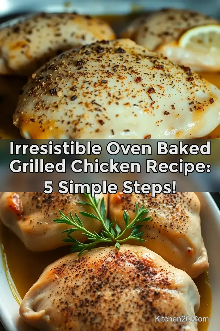 Irresistible Oven Baked Grilled Chicken Recipe: 5 Simple Steps!