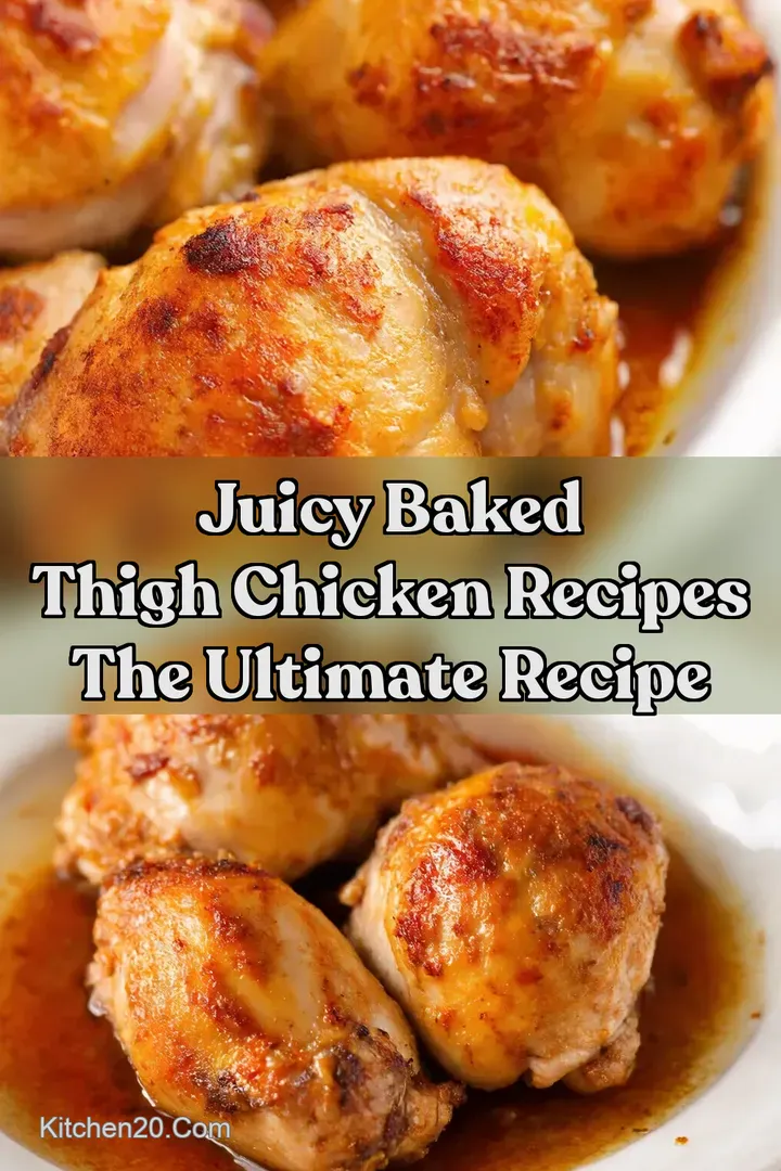 Juicy Baked Thigh Chicken Recipes The Ultimate Recipe : PIN FOR LATER Juicy Baked Thigh Chicken Recipes The Ultimate Recipe