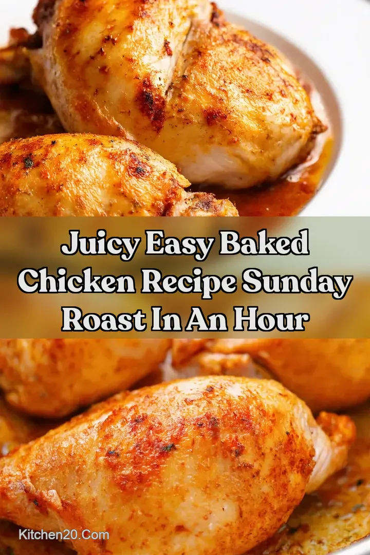 Juicy easy baked chicken recipe Sunday Roast in an Hour