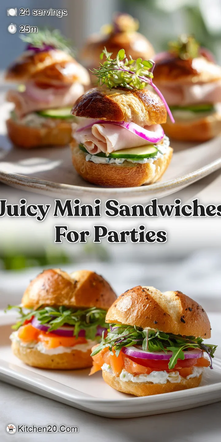Close-up of a mini sandwich, highlighting the juicy fillings and soft bread, enticing you to take a bite.