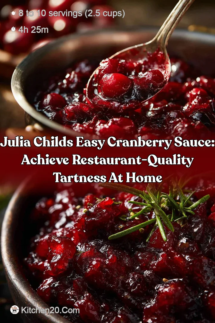 Julia Childs Easy Cranberry Sauce: Achieve Restaurant-Quality Tartness at Home