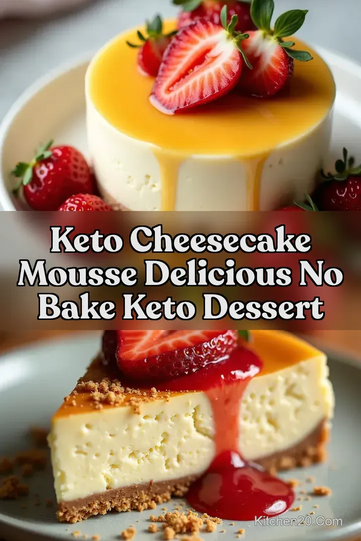Keto Cheesecake Mousse Delicious No Bake keto dessert