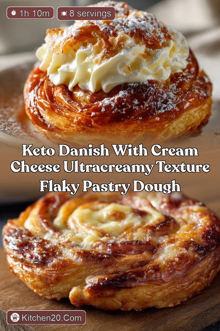 Keto Danish with Cream Cheese UltraCreamy Texture Flaky Pastry Dough
