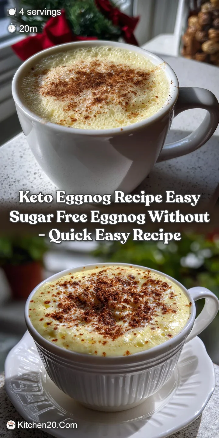 Keto Eggnog Recipe Easy Sugar Free Eggnog Without - Quick Easy Recipe